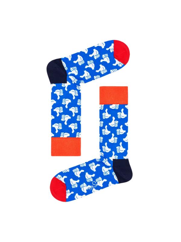 Happy Socks Thumbs Up Blue-White